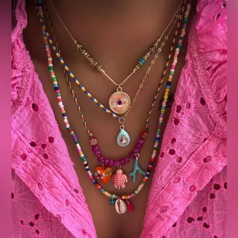 Boho Beaded Necklace Set N1740